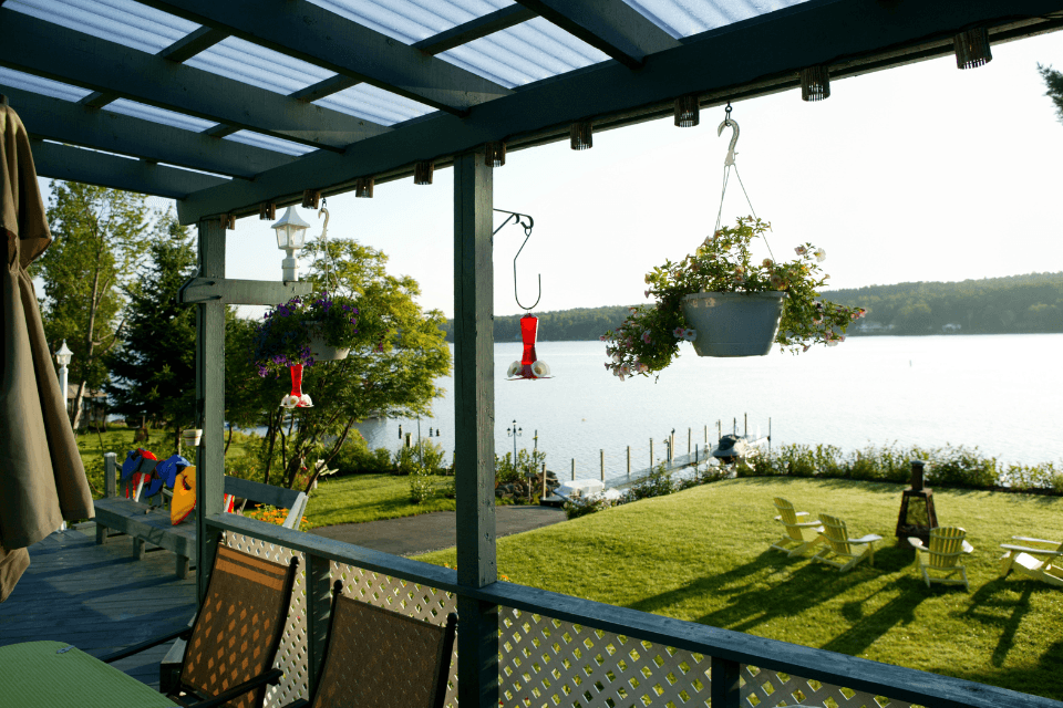 best outdoor living space design ideas for Lake Michigan homeowners backyard Custom Built