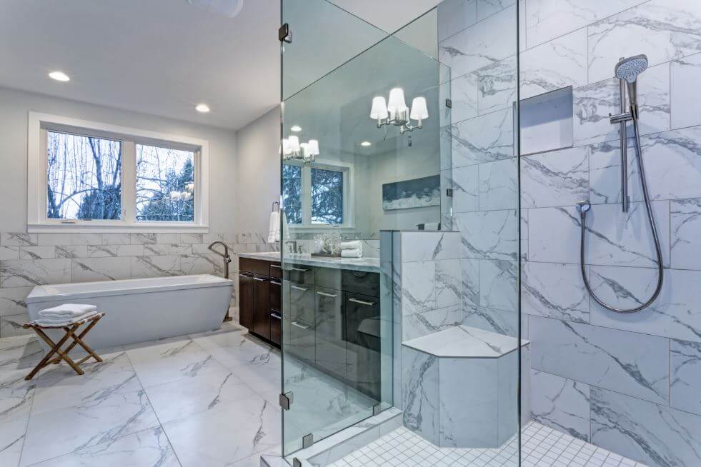 Luxury custom glass shower