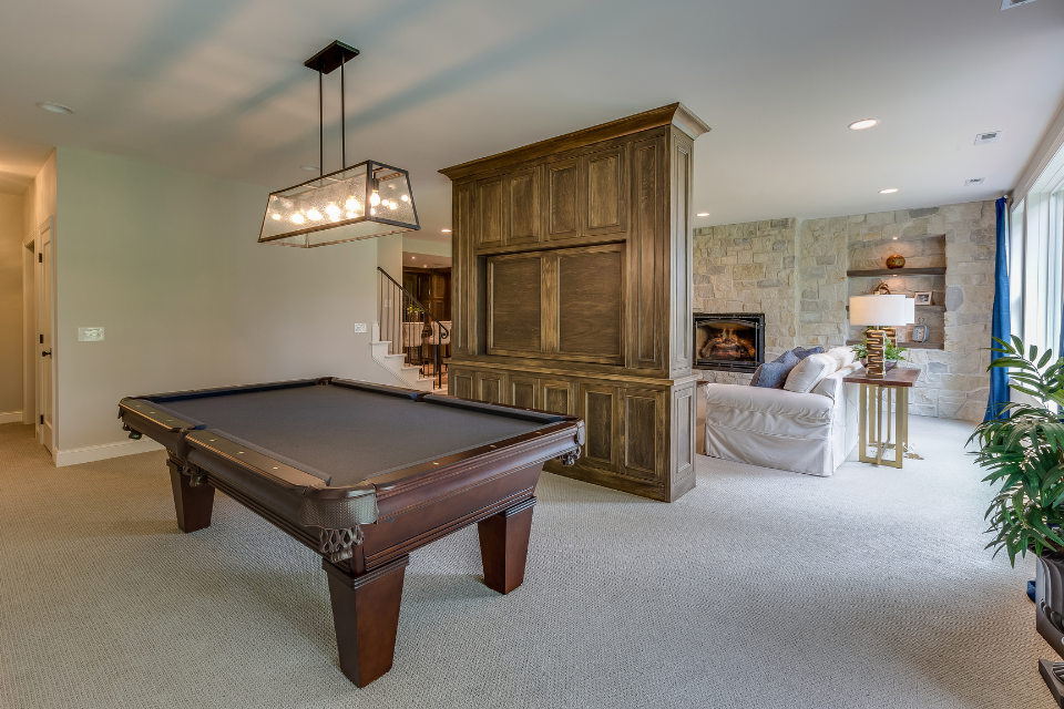 factors that affect the average cost to finish a basement pool table couches custom built michigan