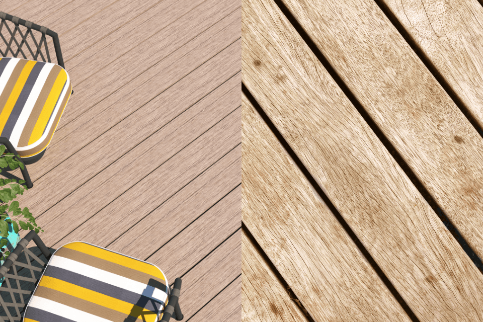 weather resilience comparison composite decking vs wood decking custom built michigan