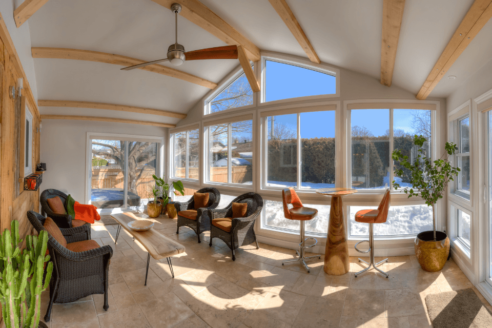 types of home additions you can build in michigan sunroom with furniture custom built mi