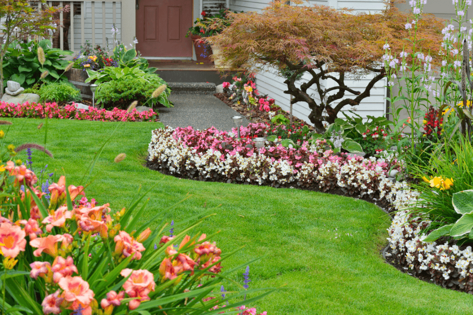 types of gardens for your michigan yard lawn with flowers and trees custom built okemos