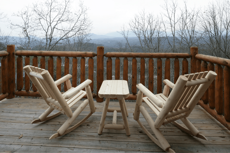 ways to prepare your deck for a michigan winter rocking chairs overlooking forest custom built okemos