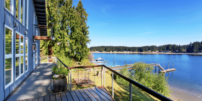 modernizing your walloon lake home must have features deck area with waterfront custom built michigan