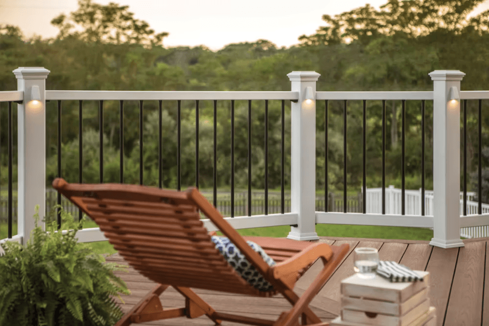 tips for choosing the best deck railing for your build lounge chair trex select custom built michigan