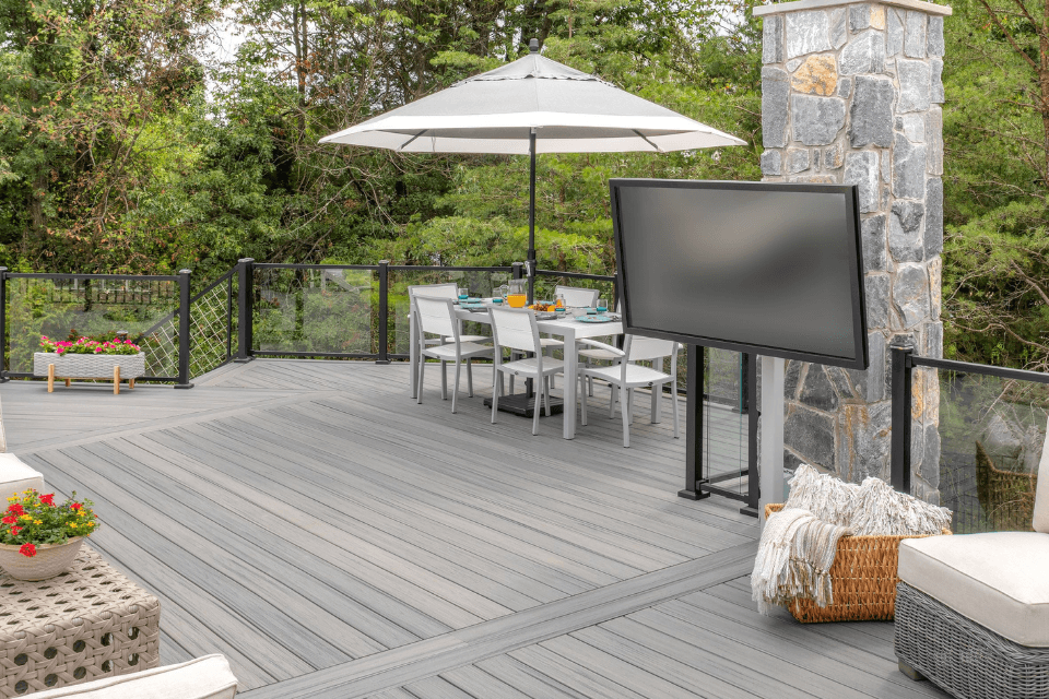 top technology accessories for your michigan deck outdoor tv and dining area custom built okemos