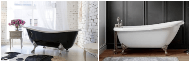 Clawfoot standalone bathtubs